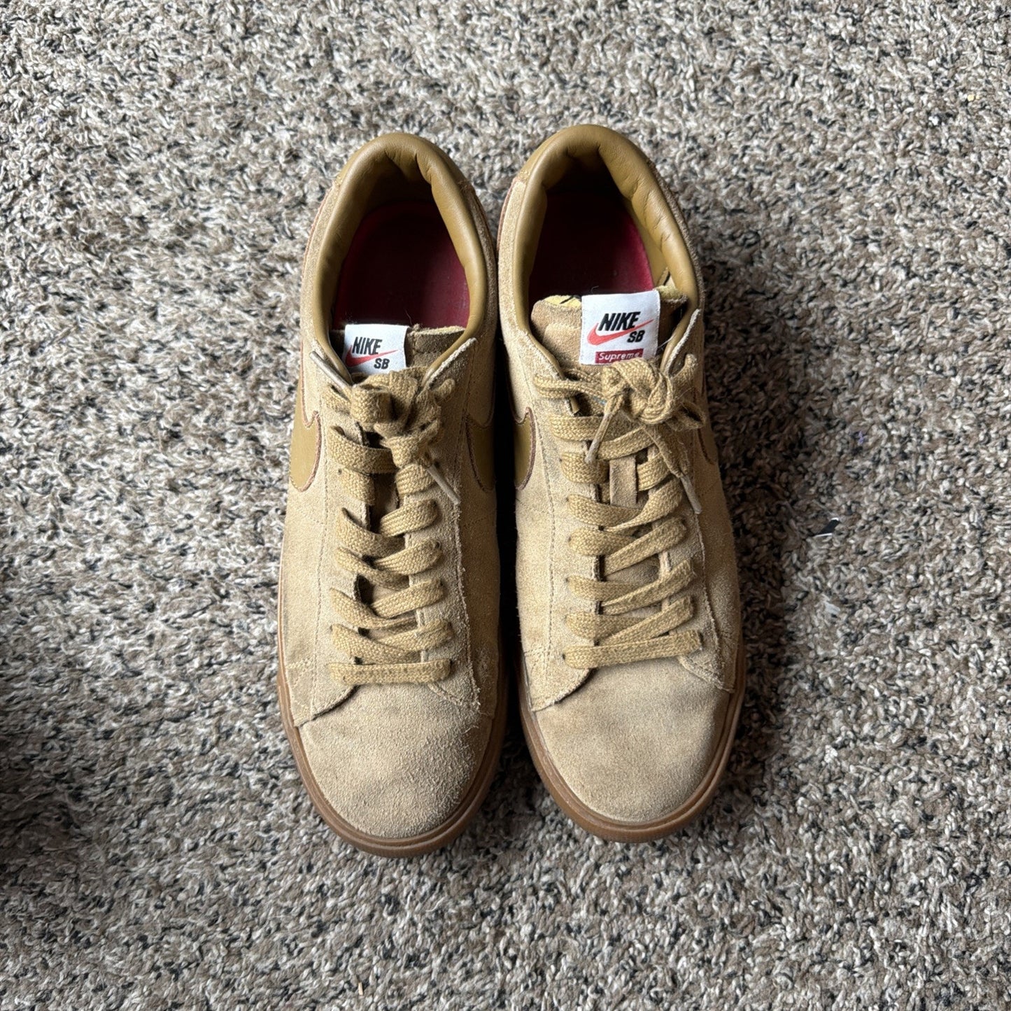 Size 10 - Supreme x Nike SB Blazer GT Low Golden Beige