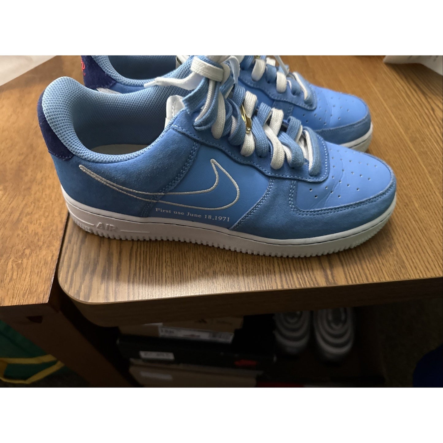 Size 8 - Nike Air Force 1 '07 LV8 First Use - University Blue NBS164