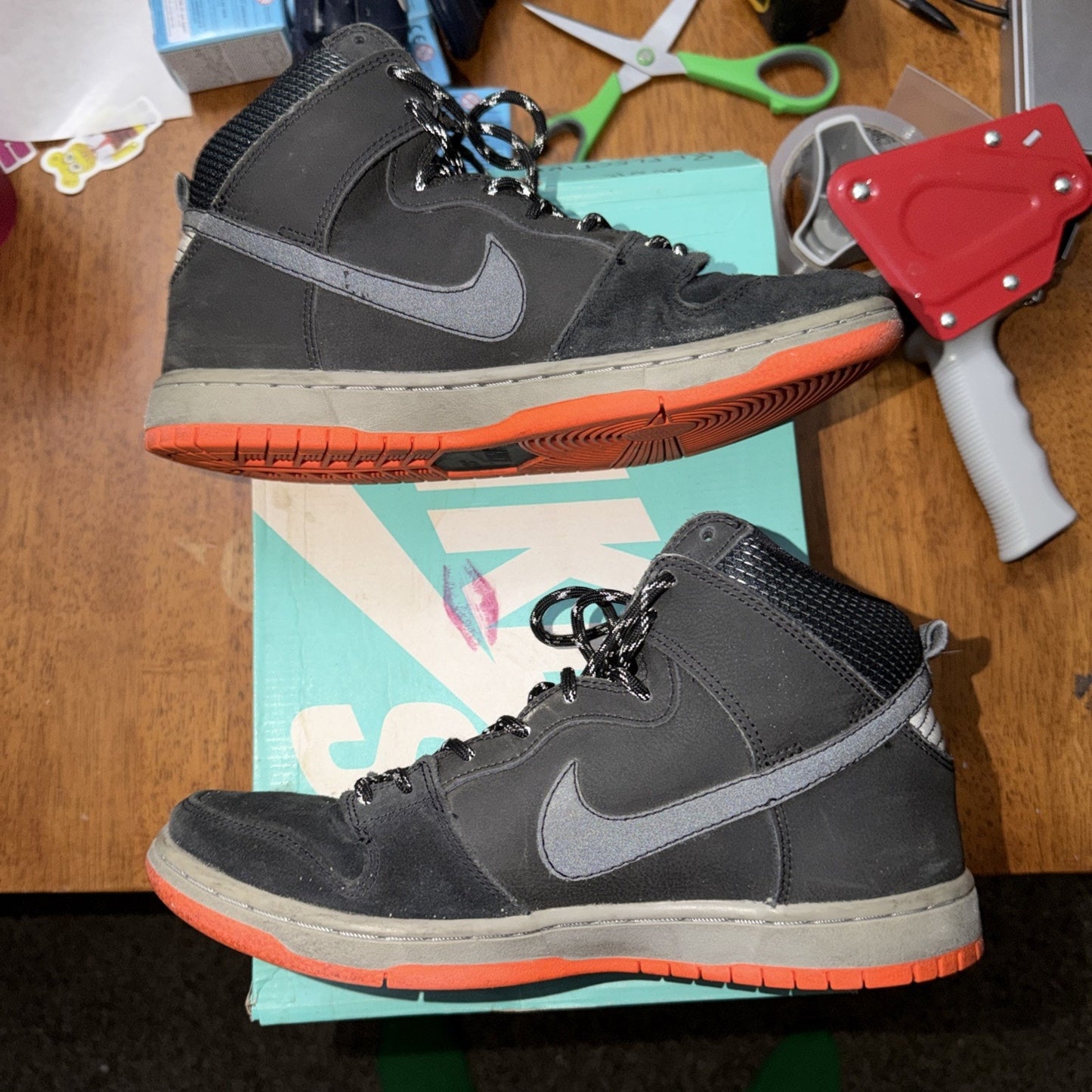 Size 8.5 - Nike Dunk Prm Shield High Black