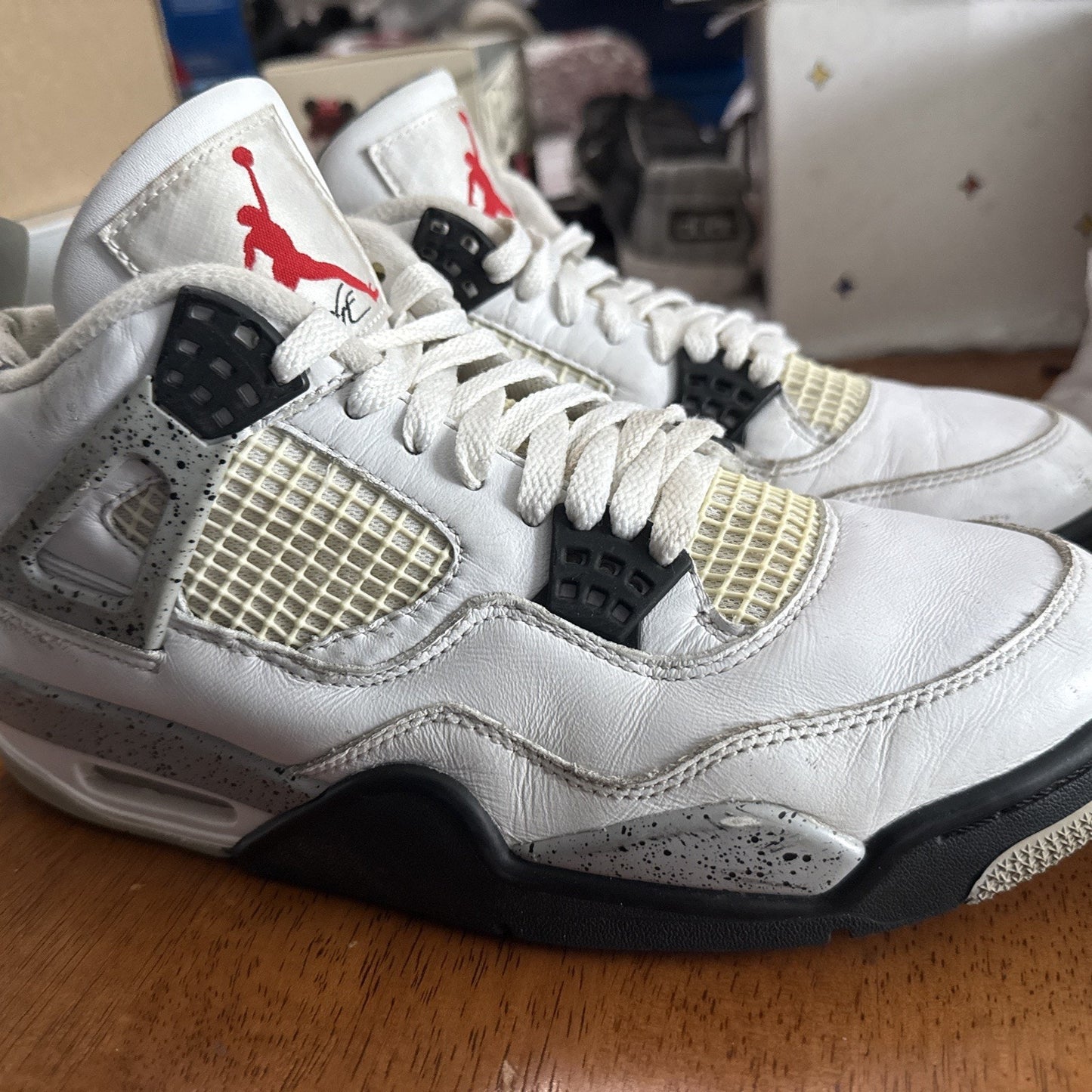 Size 9 - Jordan 4 Retro OG Mid White Cement 2016 NBS351
