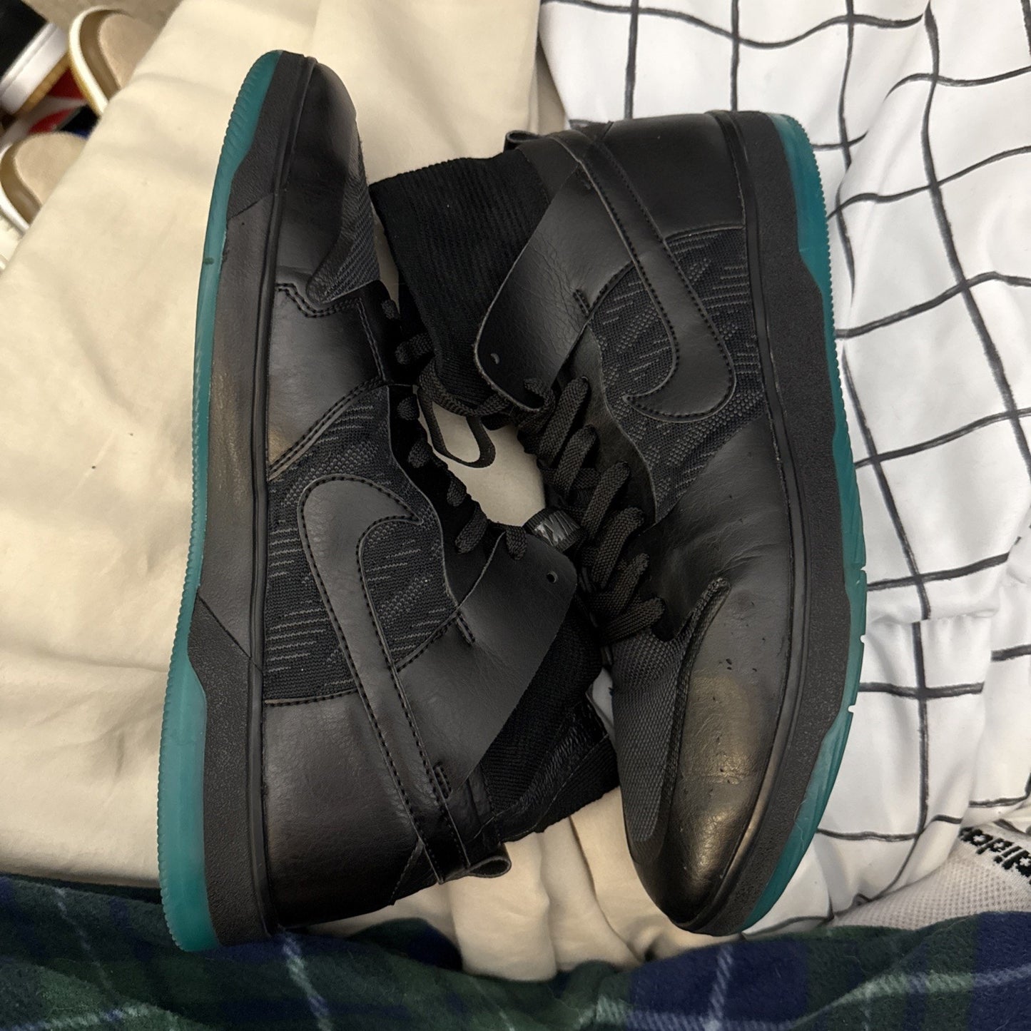 Nike Mens SB Zoom Dunk High Elite Black Dark Atomic Teal Size 9.5 917567-003
