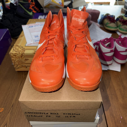 Size 13.5 Nike Hyperfuse Syracuse PE Sample 999999 525019-801