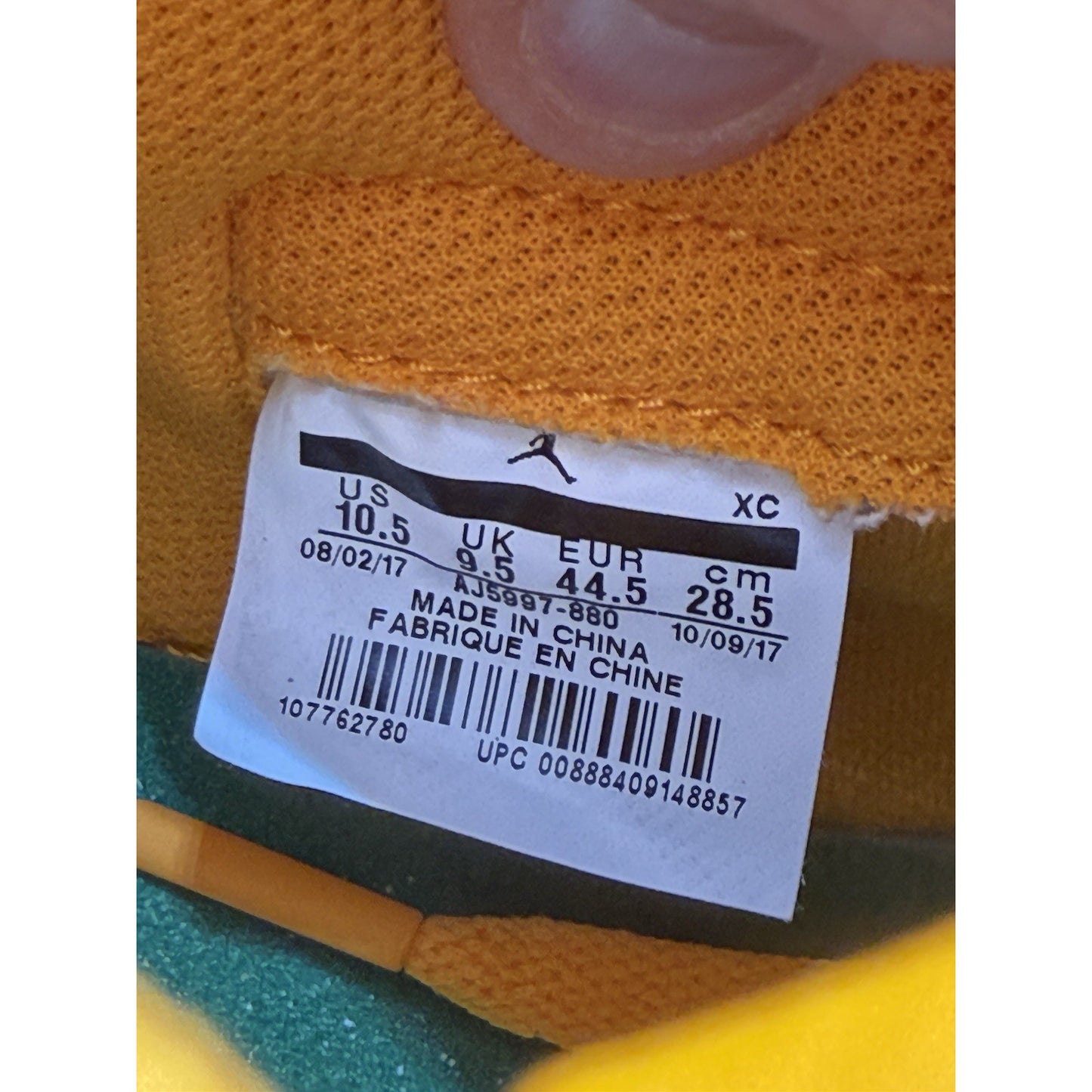 Size 10.5 - Air Jordan 1 Retro OG G8RD High Orange Peel