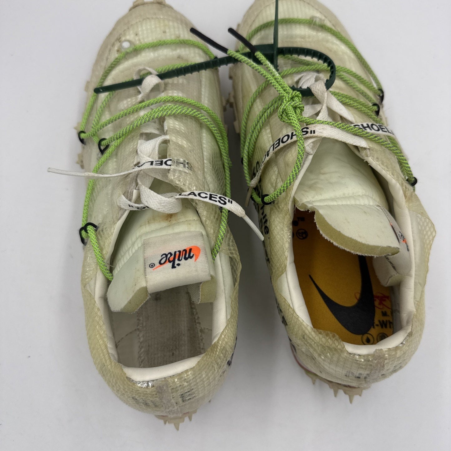 Size 14.5 - Nike Off-White x Waffle Racer Electric Green W