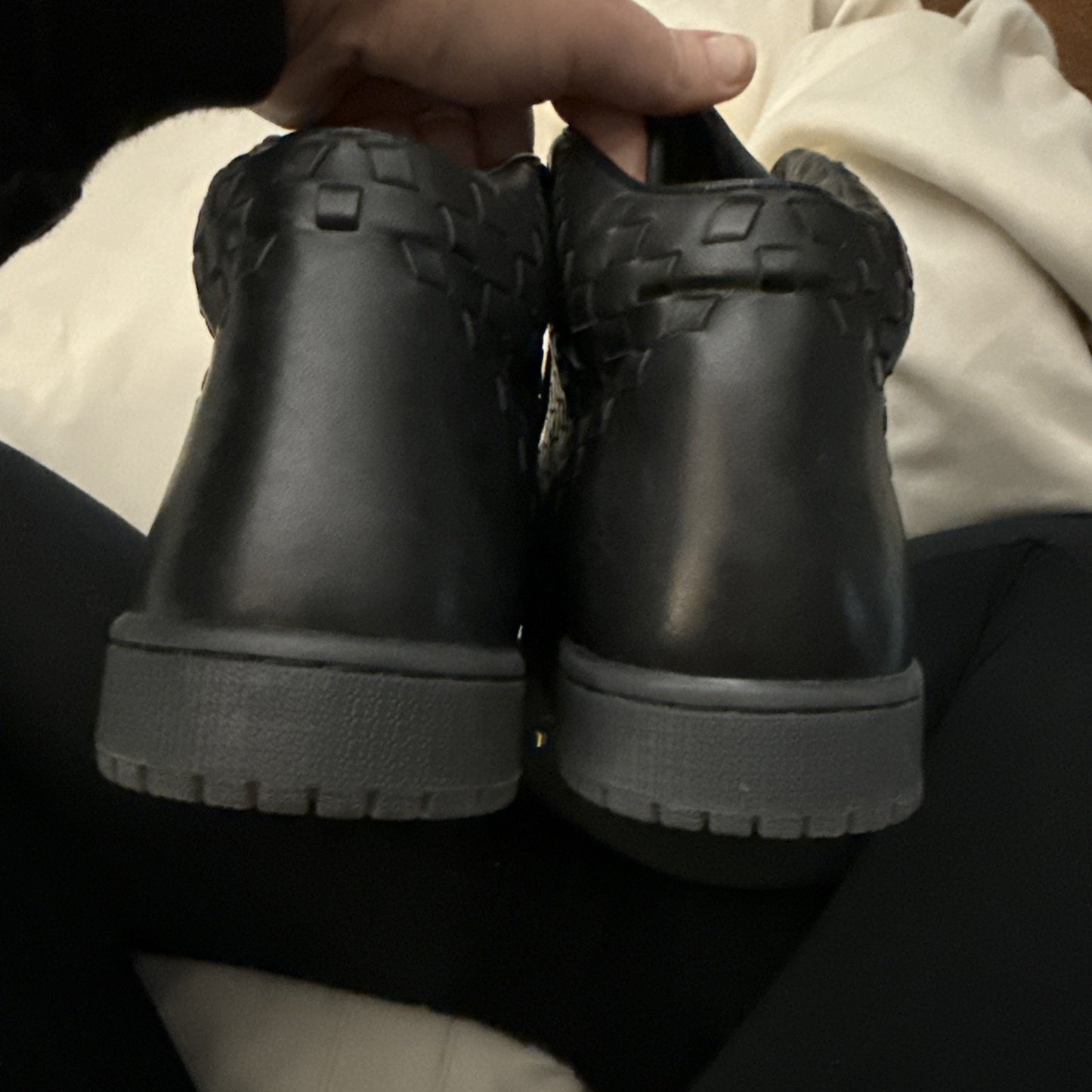 Nike Air Jordan Shine Black Leather 689480-010 Men's Size 10.5