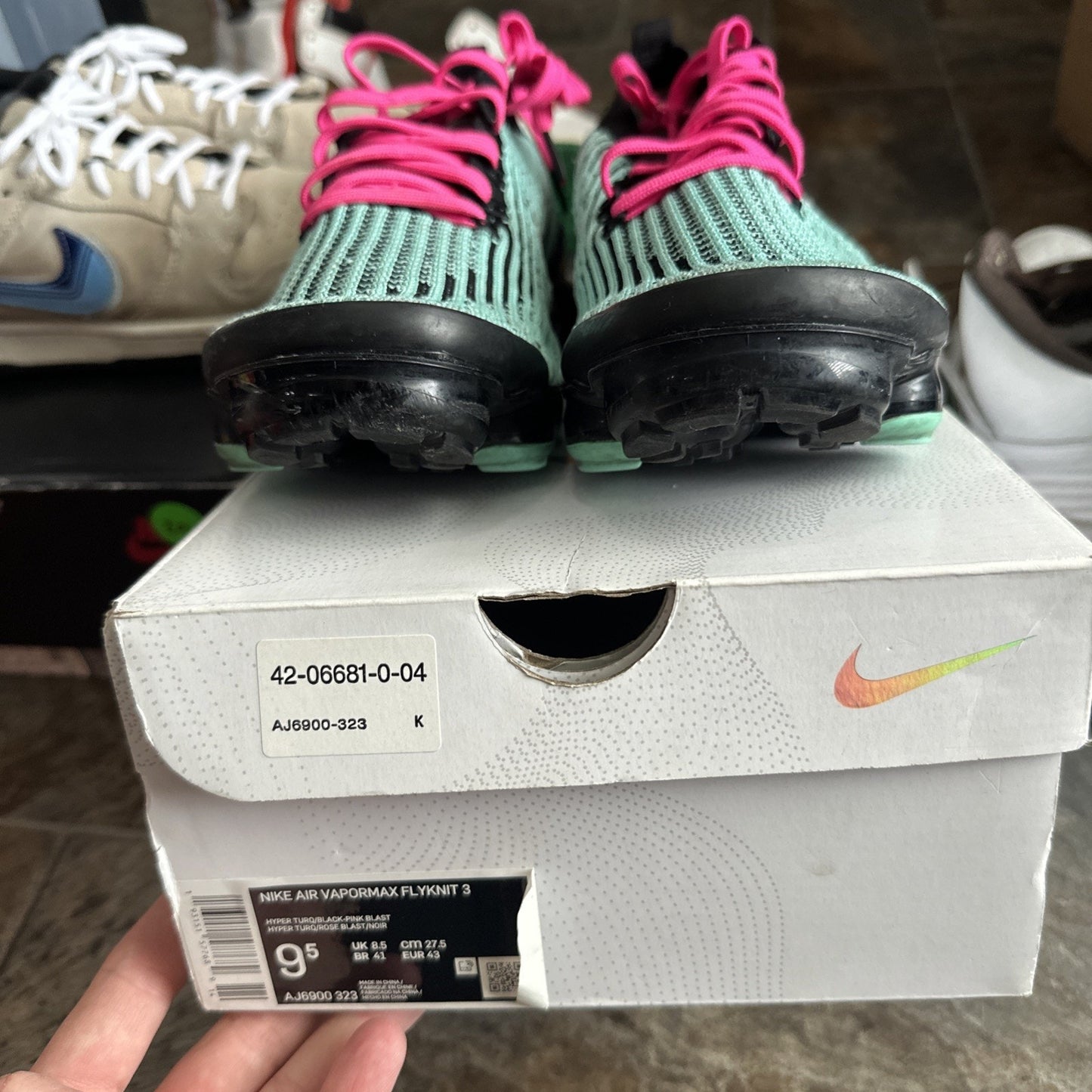 Size 9.5 - Nike Air VaporMax 3.0 South Beach