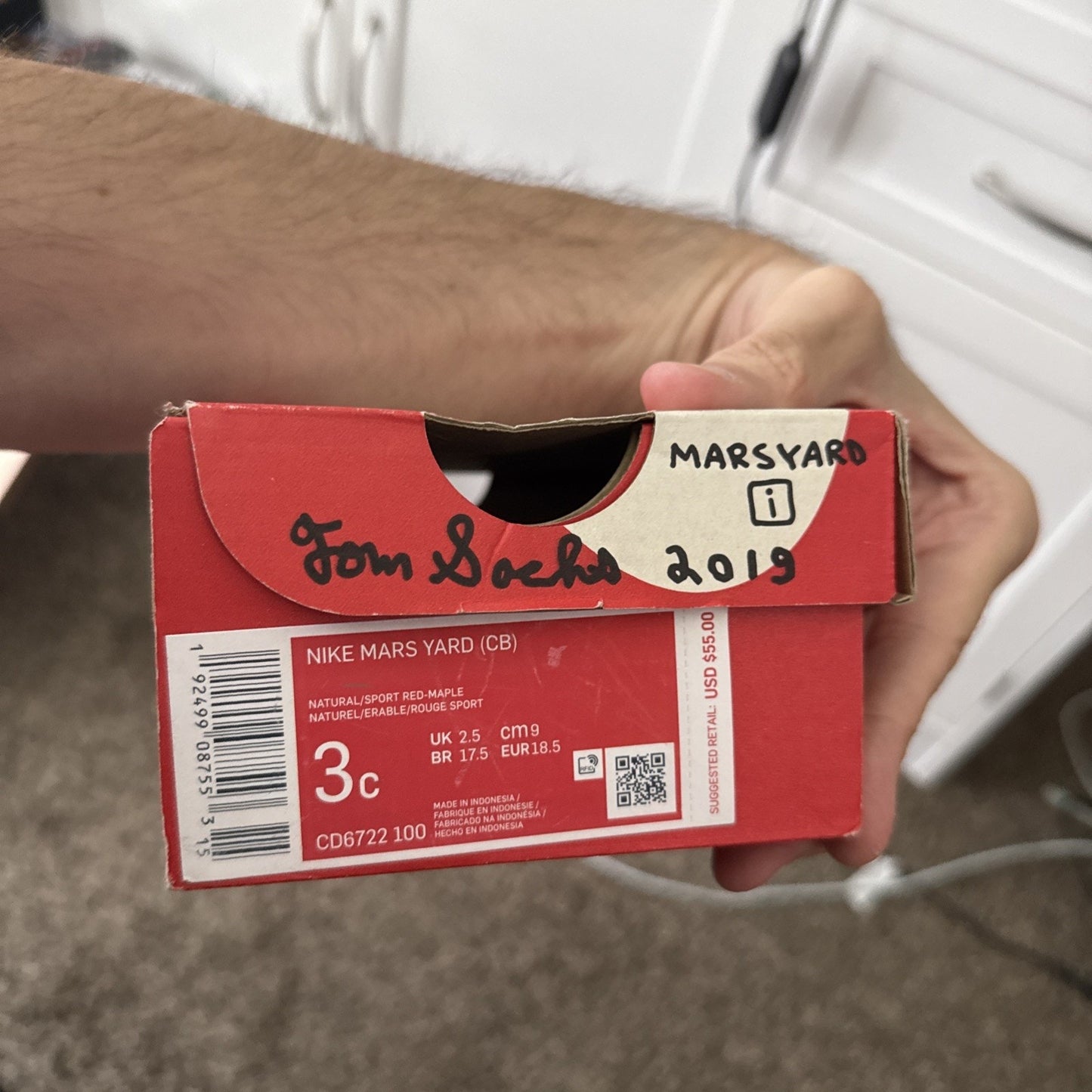 Size 3c Nike Mars Yard Tom Sachs 2019 Baby Shoes Very Rare
