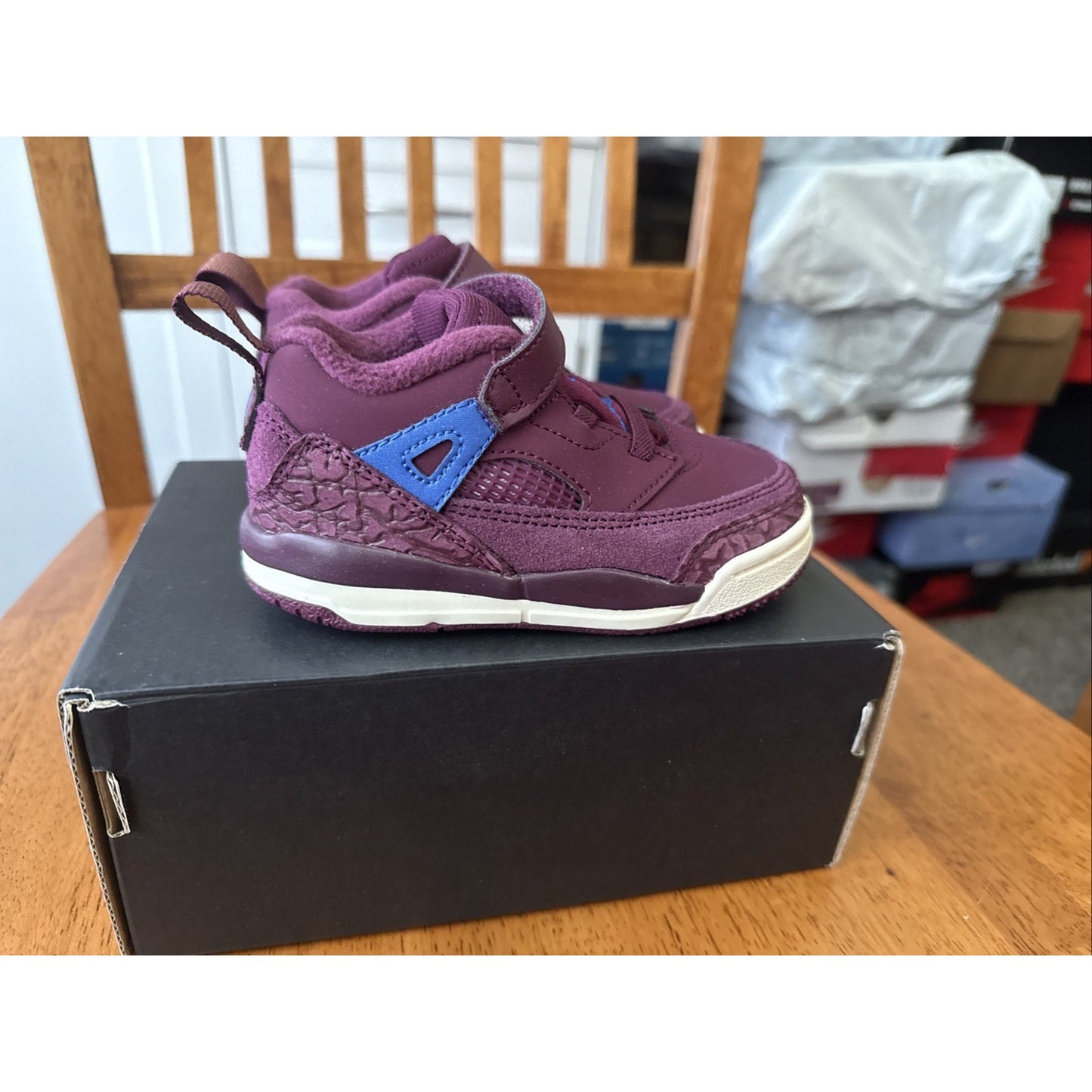 Size 7c Jordan Spizike Low Bordeaux/Hyper Royal FQ3952-641 BS173