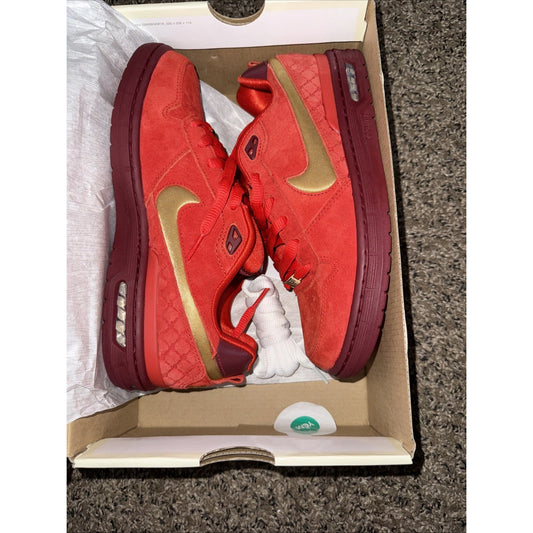 Nike SB Paul Rodriguez Zoom Air Low Habanero Red/Club Gold/Team Red Sz 8 LEP