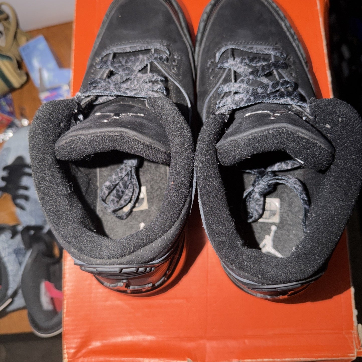 Air Jordan 3 Black Cat GS Size 6Y 2025 Women 7.5