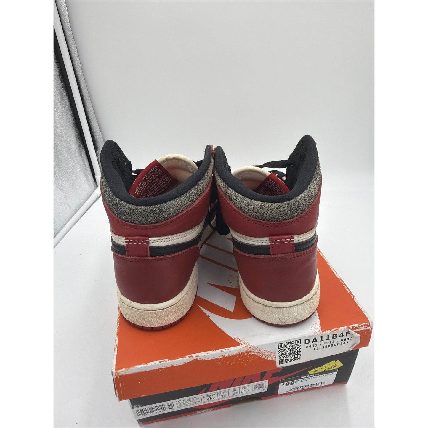 Size 4 (GS) - Jordan 1 Retro OG High Chicago Lost & Found
