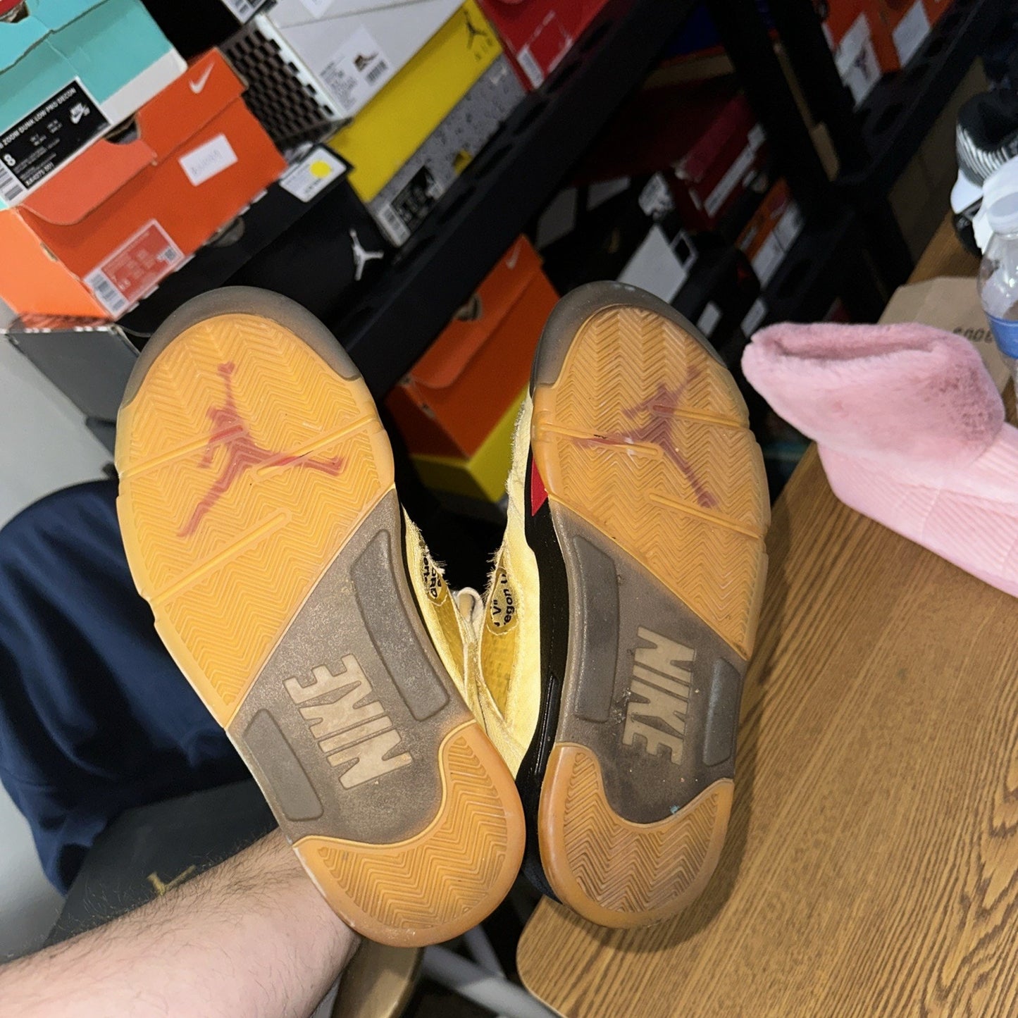Size 5.5 - Jordan 5 SP x Off-White Mid Sail