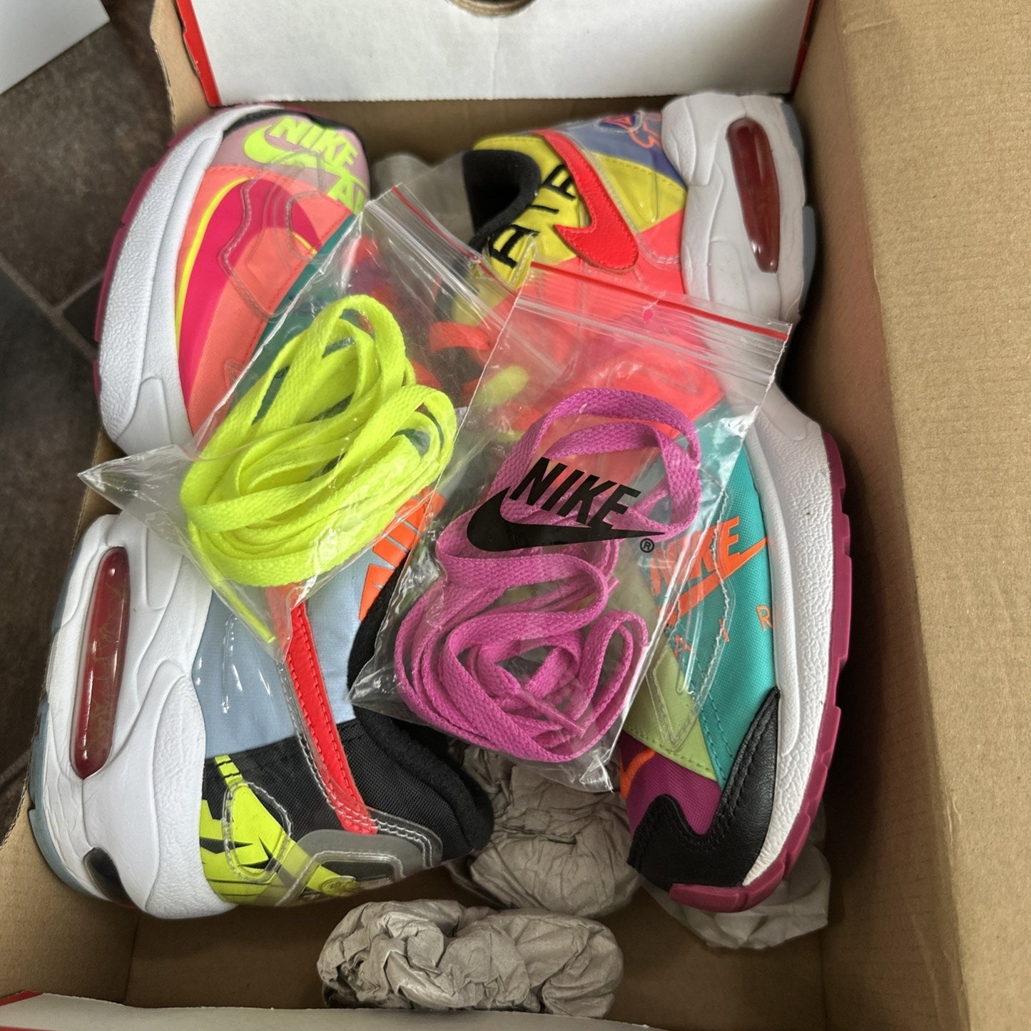 Size 9.5 - Atmos x Nike Air Max 2 Light QS Logos