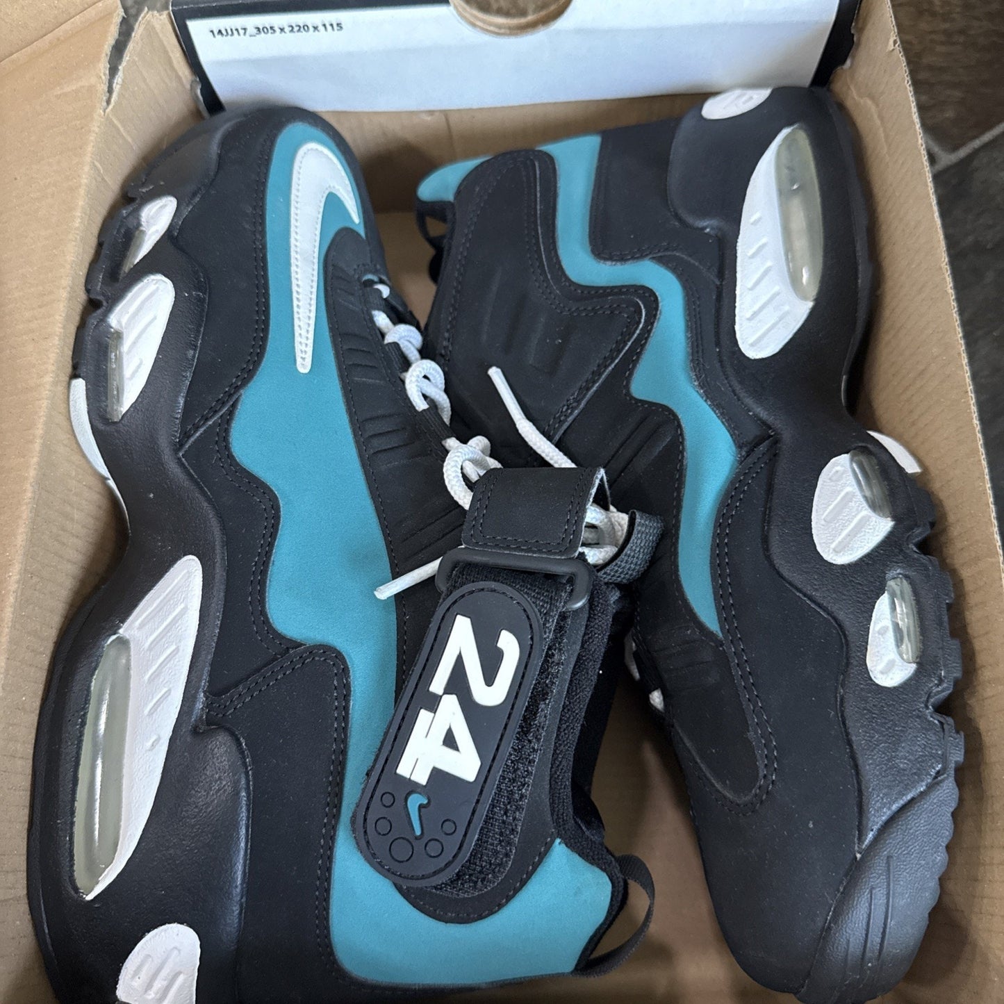 Size 9 - Nike Air Griffey Max 1 2021 Black Freshwater In Replacement Box