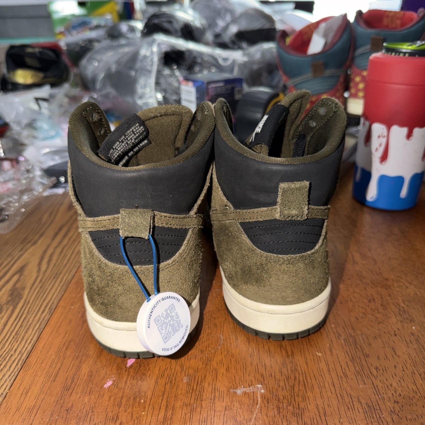 Nike SB Dunk High Un-Loden Olive 2016 Size 8.5 Vintage Rare OG 854851-330