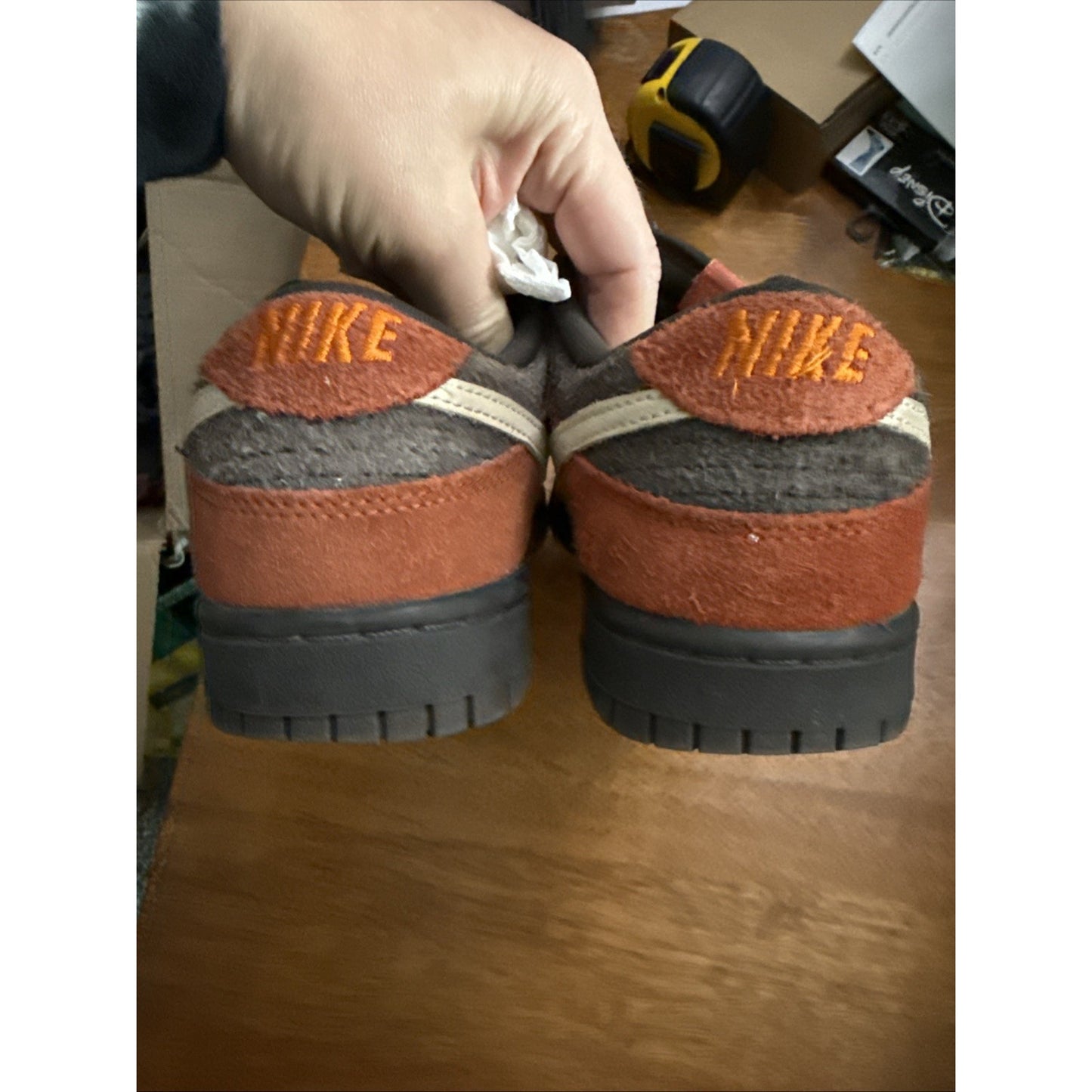 Men's Nike Dunk Low Red Panda sneakers Size 8 FV0395-200