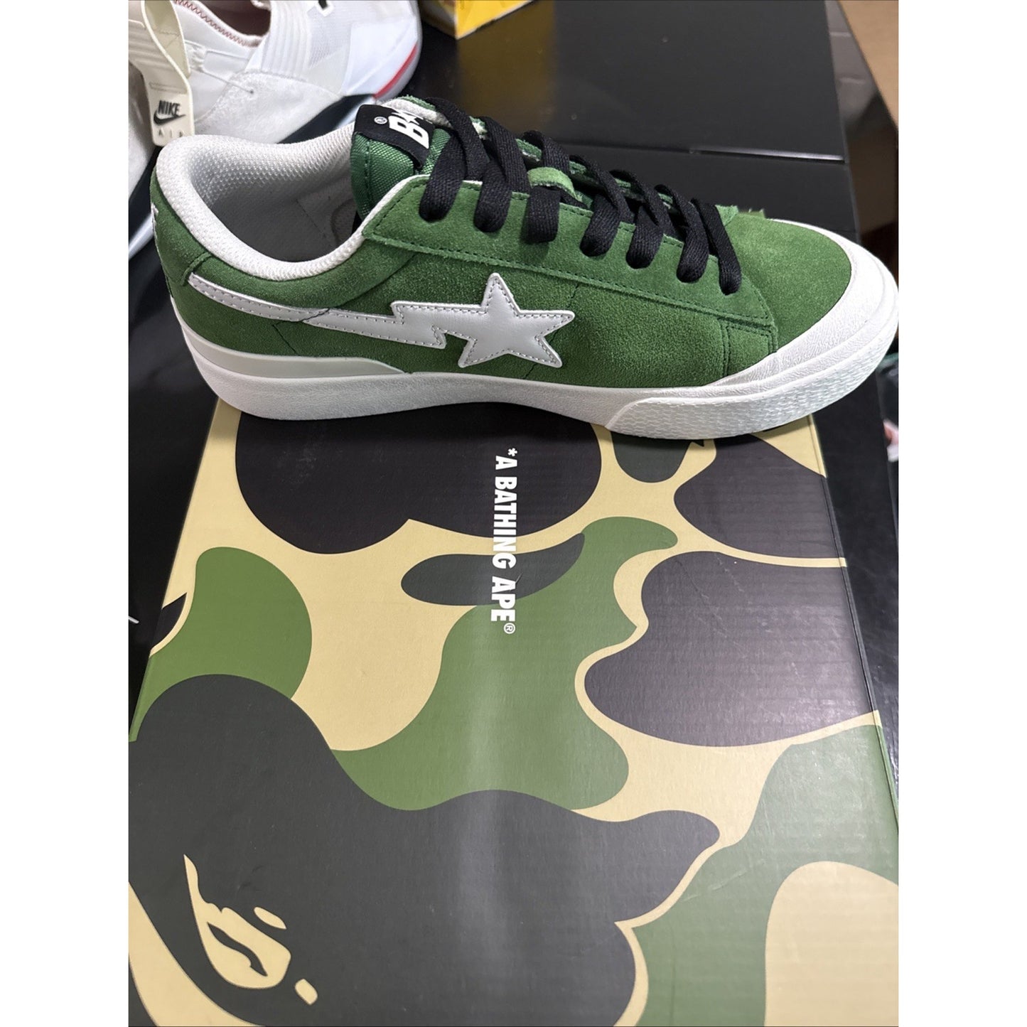 Size 7 - A Bathing Ape Mad Sta #1 M1 Green