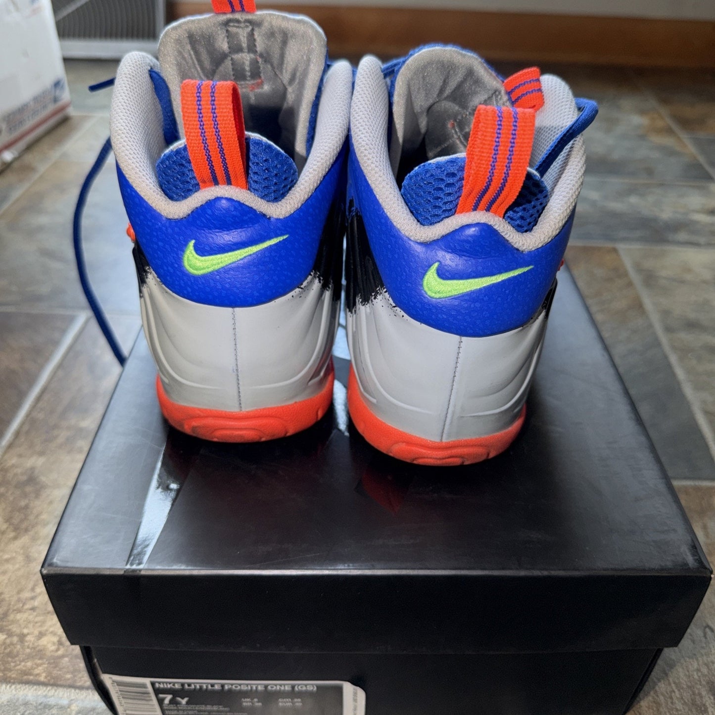 Size 7 (GS) - Nike Little Posite Pro Mid Nerf