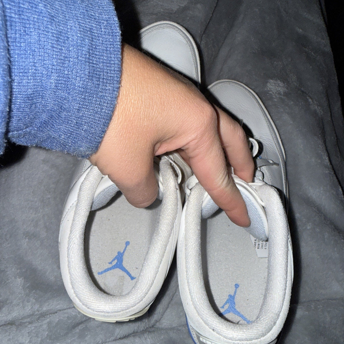Jordan Air Jordan 3 Retro Racer Blue Mid Top Sneakers White Blue Gray Leather