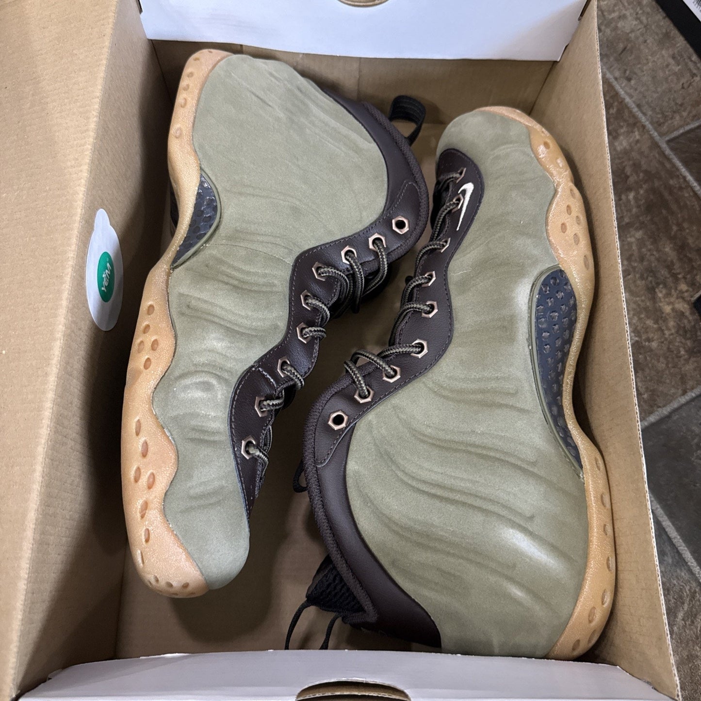Size 9 - Nike Air Foamposite One PRM Olive