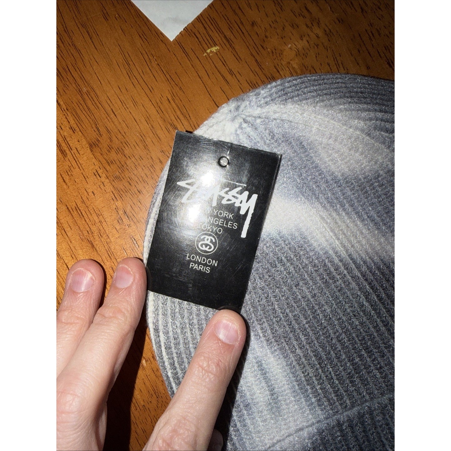 Stussy Gray Grey Stock Cuff Beanie Hat NEW