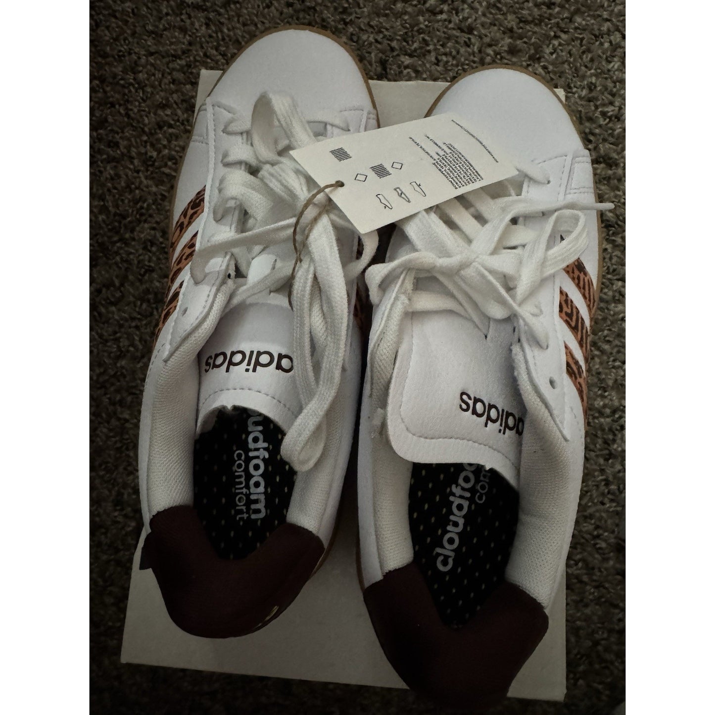 Adidas Women's Cushioned Grand Court 2.0 Low Top Shoes White Size 5.5 BS338
