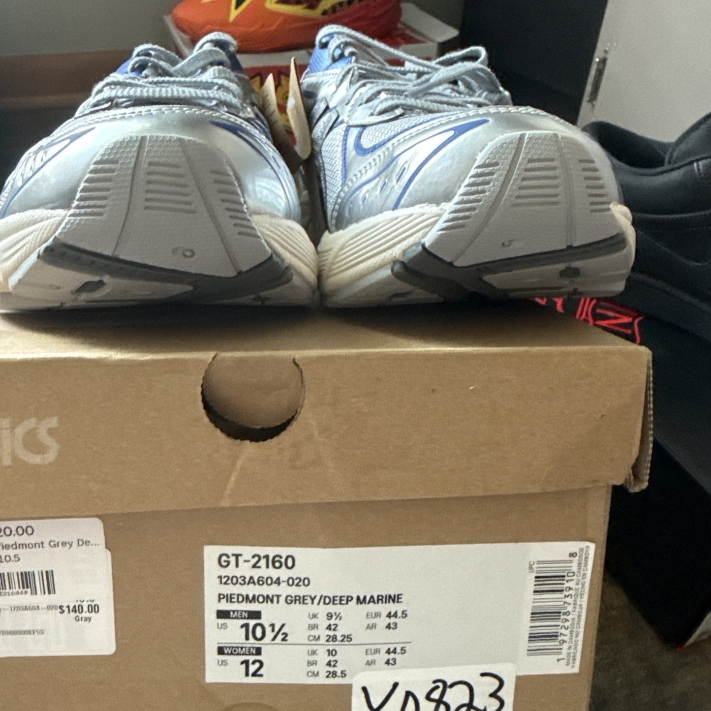 Size 10 - ASICS GT 2160 Piedmont Grey Deep Marine