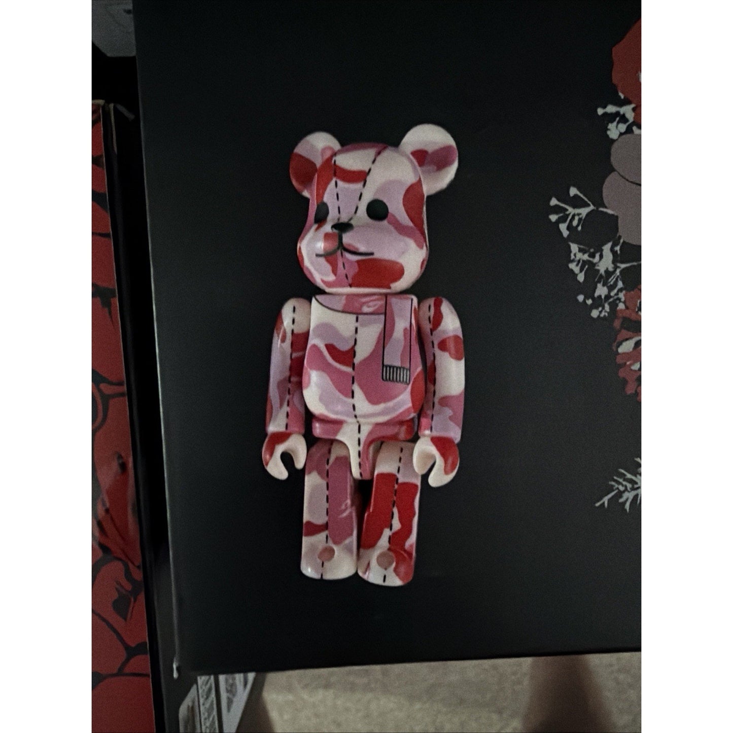 Be@rbrick Pink Camouflage Art Toy Figure Bear Designer Vinyl
