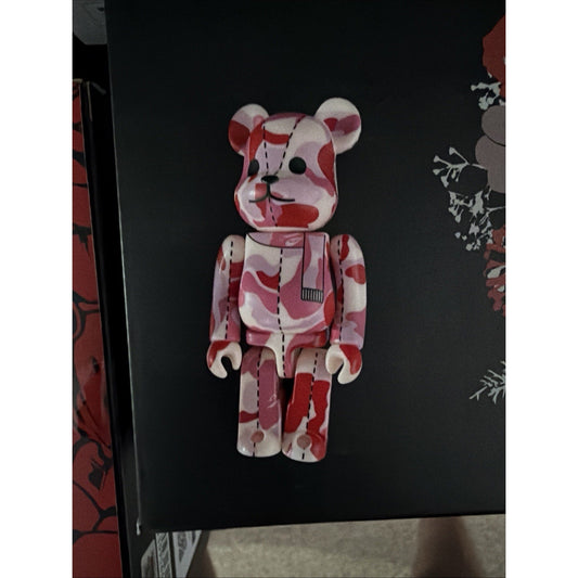Be@rbrick Pink Camouflage Art Toy Figure Bear Designer Vinyl