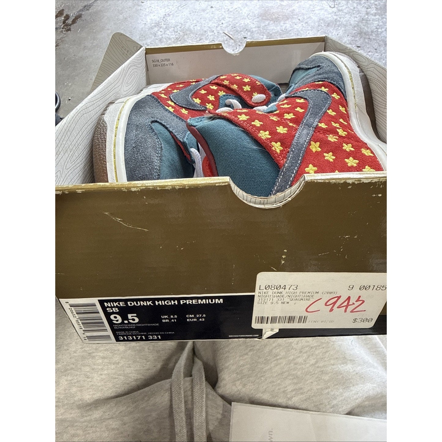 Nike Dunk High Sb Quagmires Size 9.5