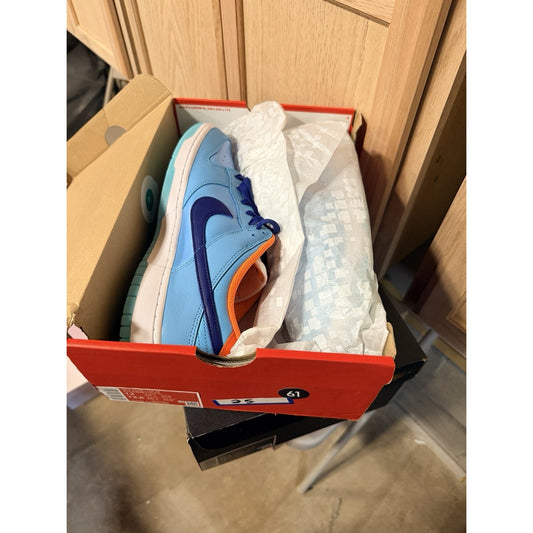 Size 12 - Nike Dunk SE Low Baltic Blue Total Orange