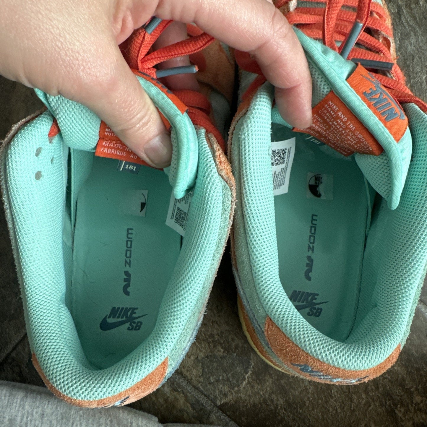 Size 11 - Nike Dunk SB Low Orange Emerald Rise