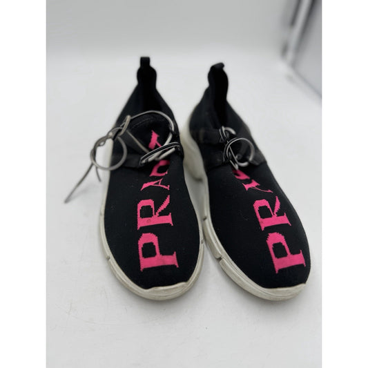 Size 4.5 - Prada Knit Fabric Sneakers Black