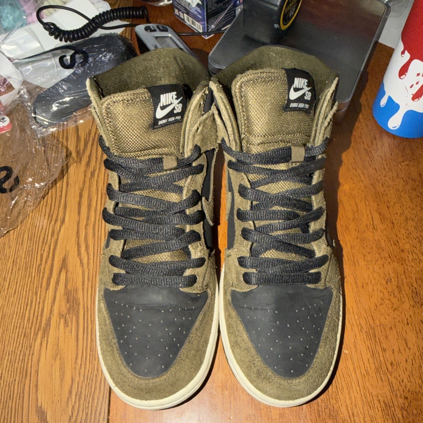 Nike SB Dunk High Un-Loden Olive 2016 Size 8.5 Vintage Rare OG 854851-330