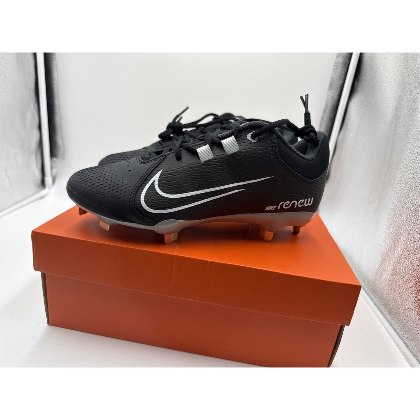 Nike Hyperdiamond 4 Pro Metal Women's Softball Cleats Black 8.5 Brand New w/ Box