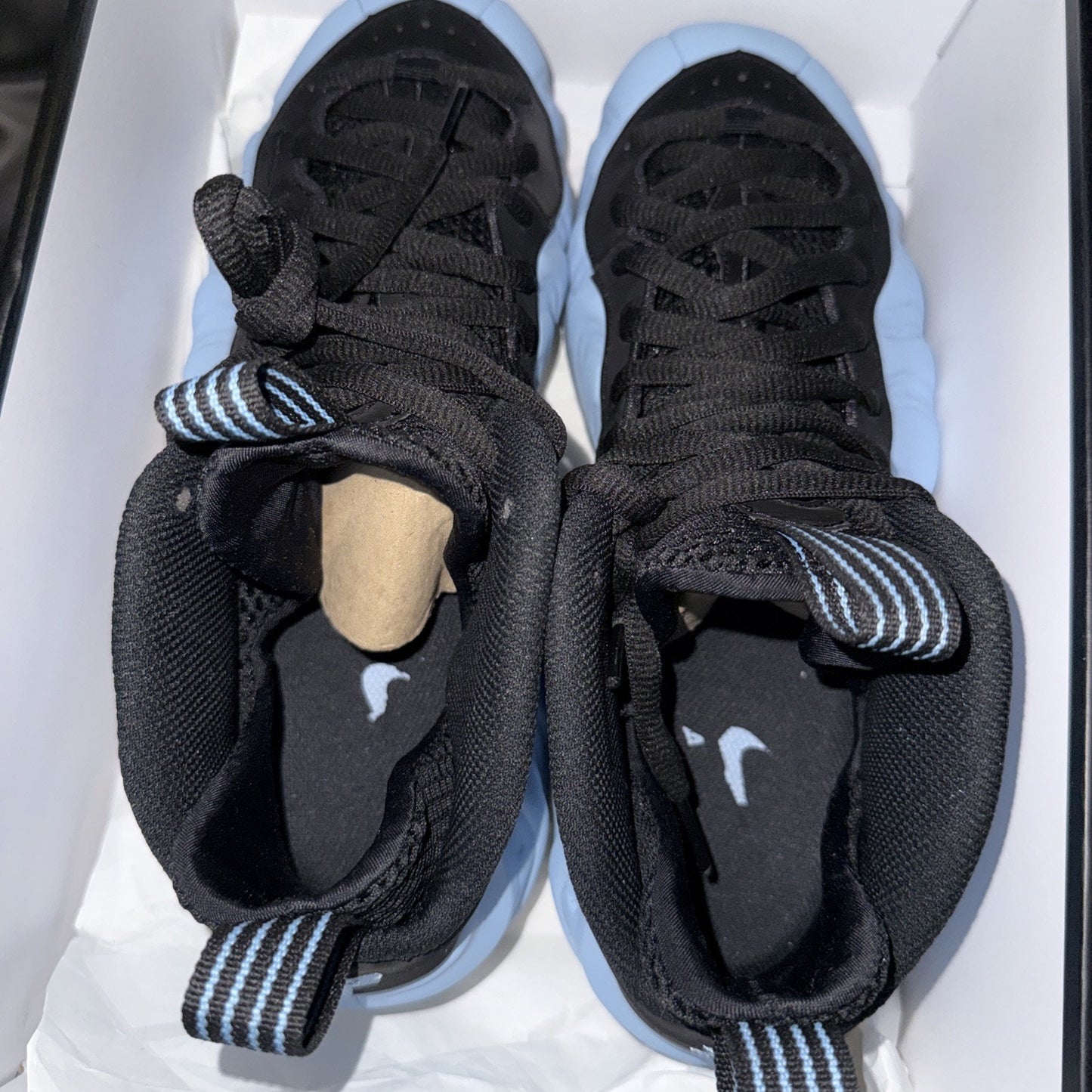 Size 8.5- Nike Air Foamposite One Psychic Blue and Black