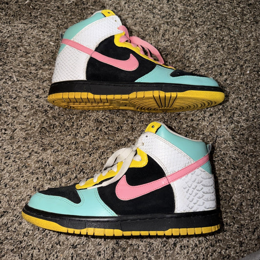 Size 8.5 Mint Yellow Pink Nike 6.0 342257-061