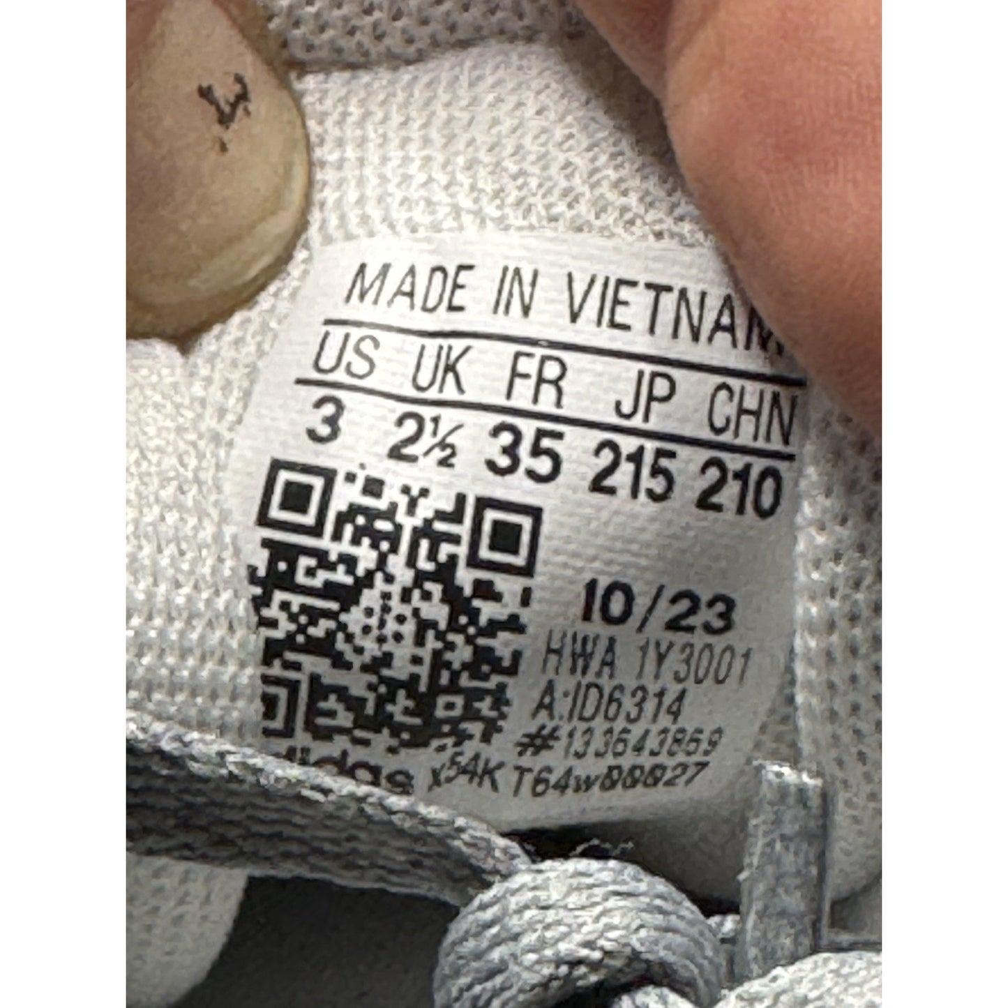 Size 3y Adidas Vl Court 3.0 Grey Cloud White Grey Two (GS) ID6314 bs868