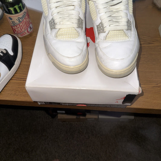 Size 10 - Jordan 4 Retro Mid White Oreo