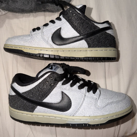 Size 7 - Nike Dunk Premium SB Low Wolf Grey Wool