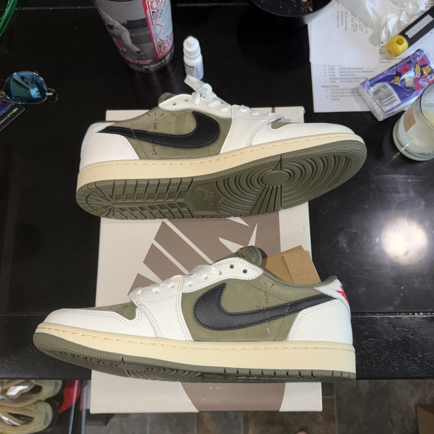 Sz 8 Travis Scott x Jordan 1 Retro Low OG SP Medium Olive 2024 DM7866-200