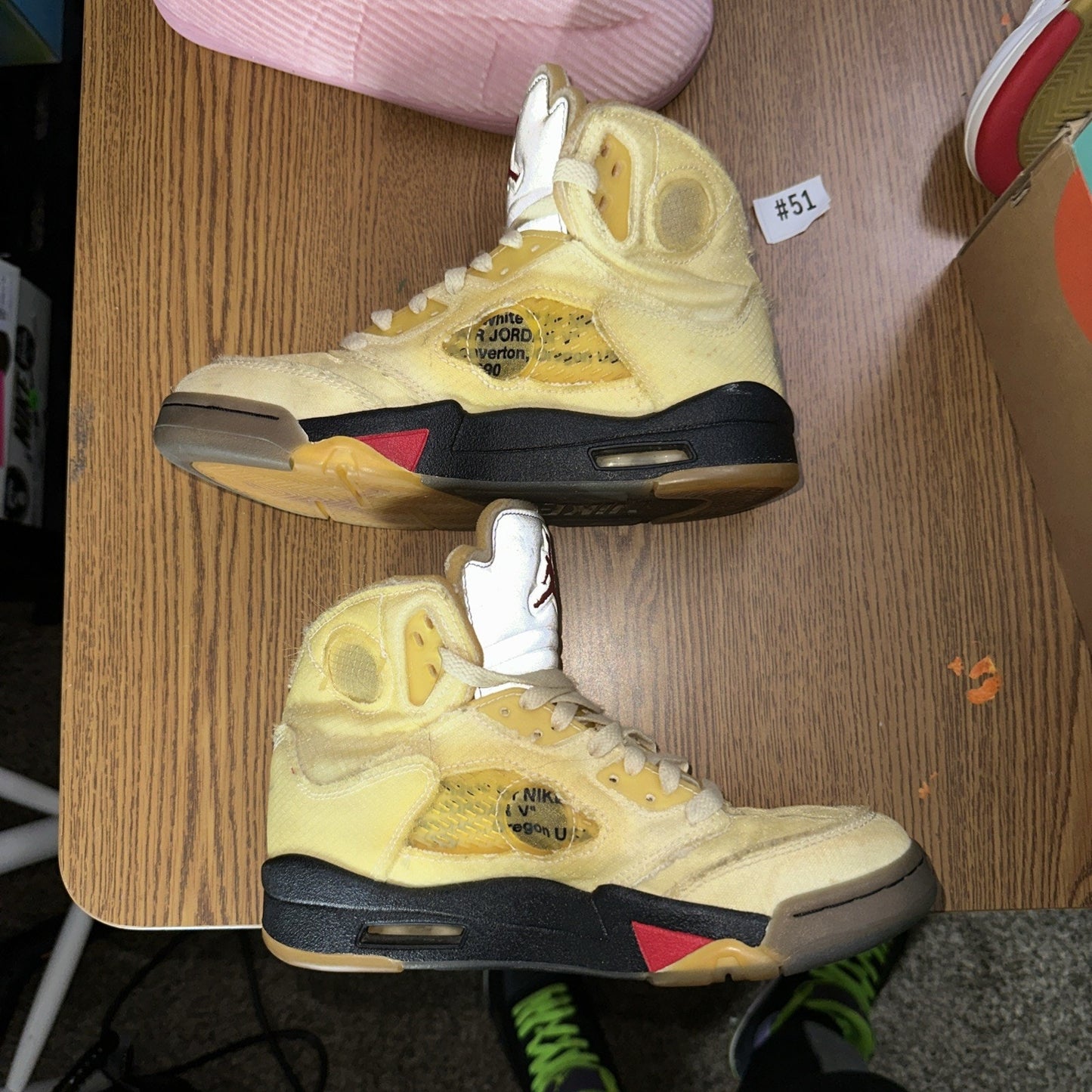 Size 5.5 - Jordan 5 SP x Off-White Mid Sail