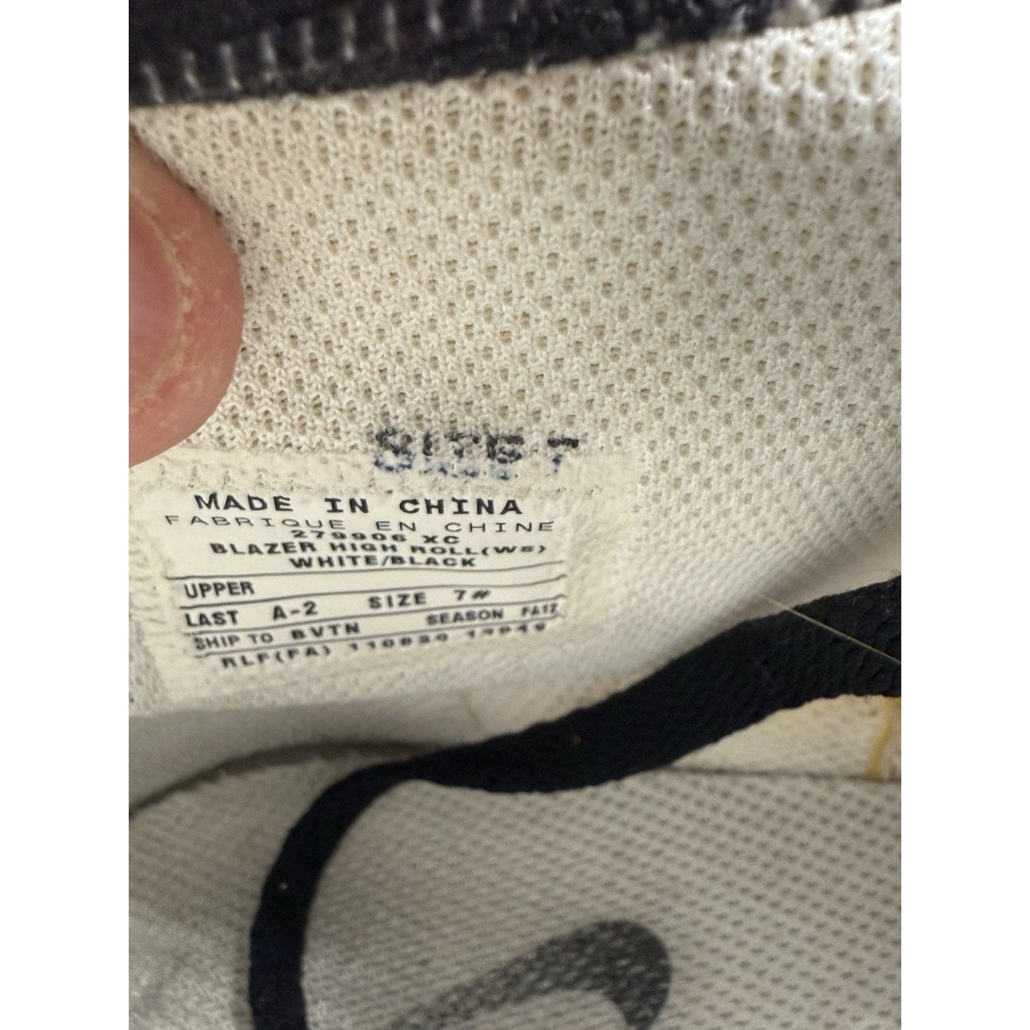 Size 7 Nike Sb Blazer High Roll 279906 “Sample Pair”