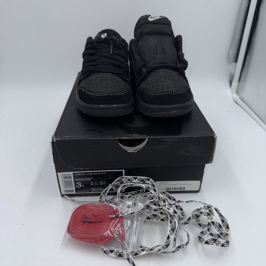 Size 3 (PS) - Jordan 1 OG SP x Travis Scott Low Black Phantom