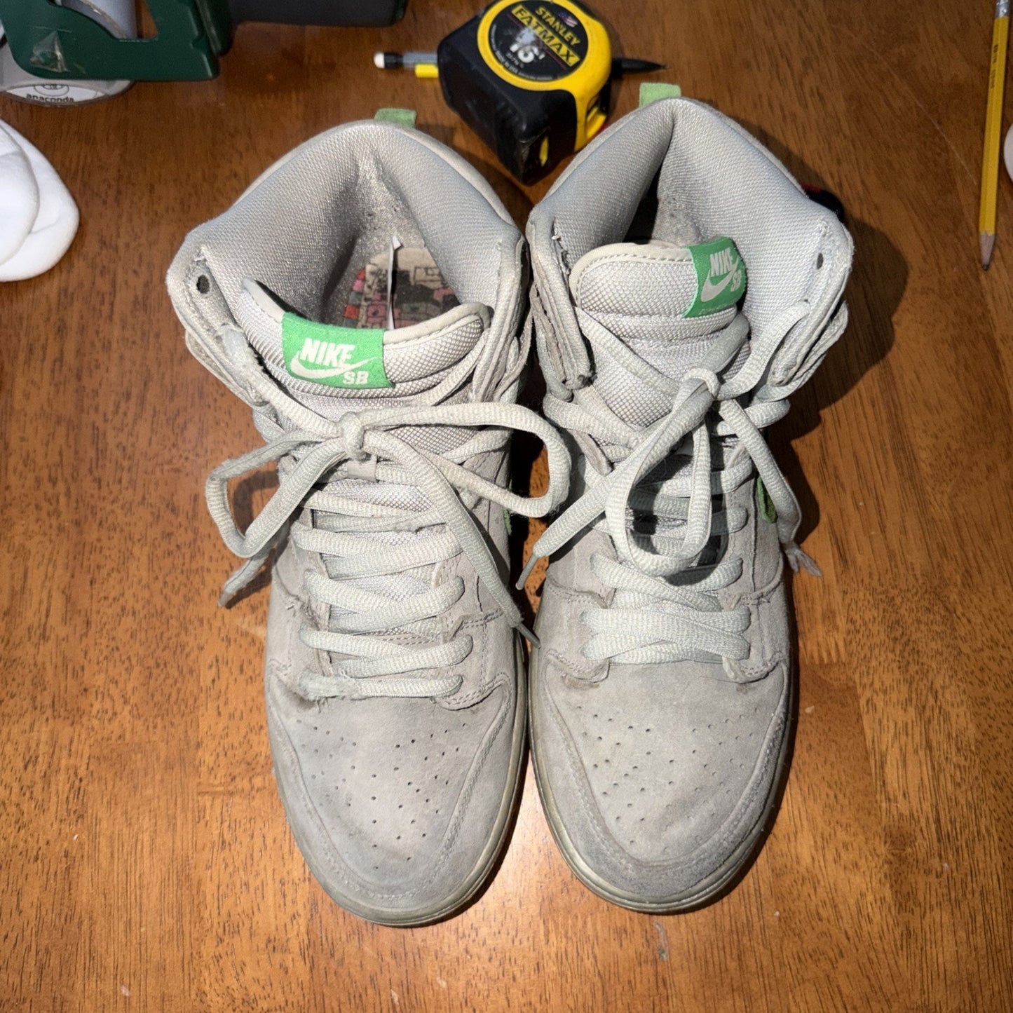 Size 9 - Nike SB Dunk High Silver Box