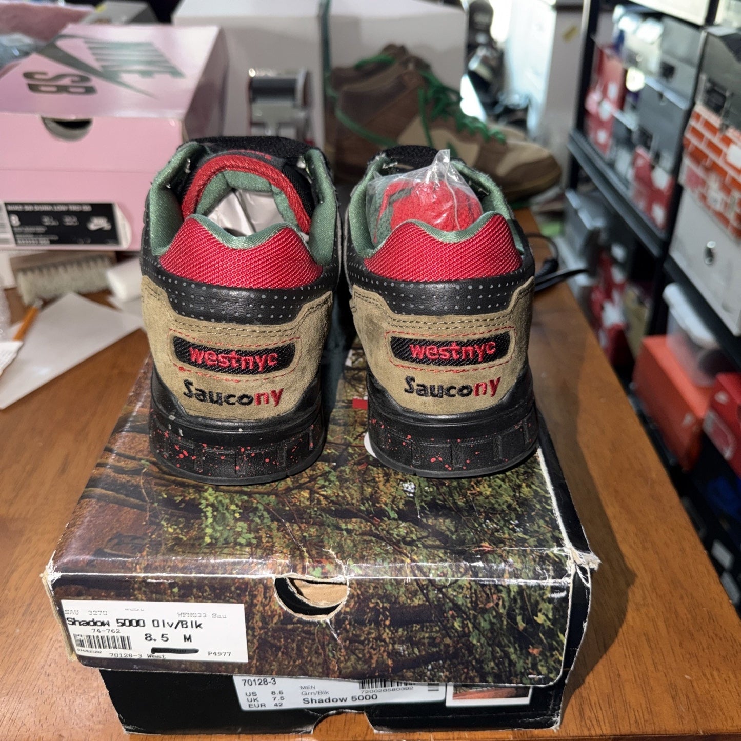 Size 8.5 Saucony Shadow 5000 West NYC Cabin Fever 70128-3 Rare