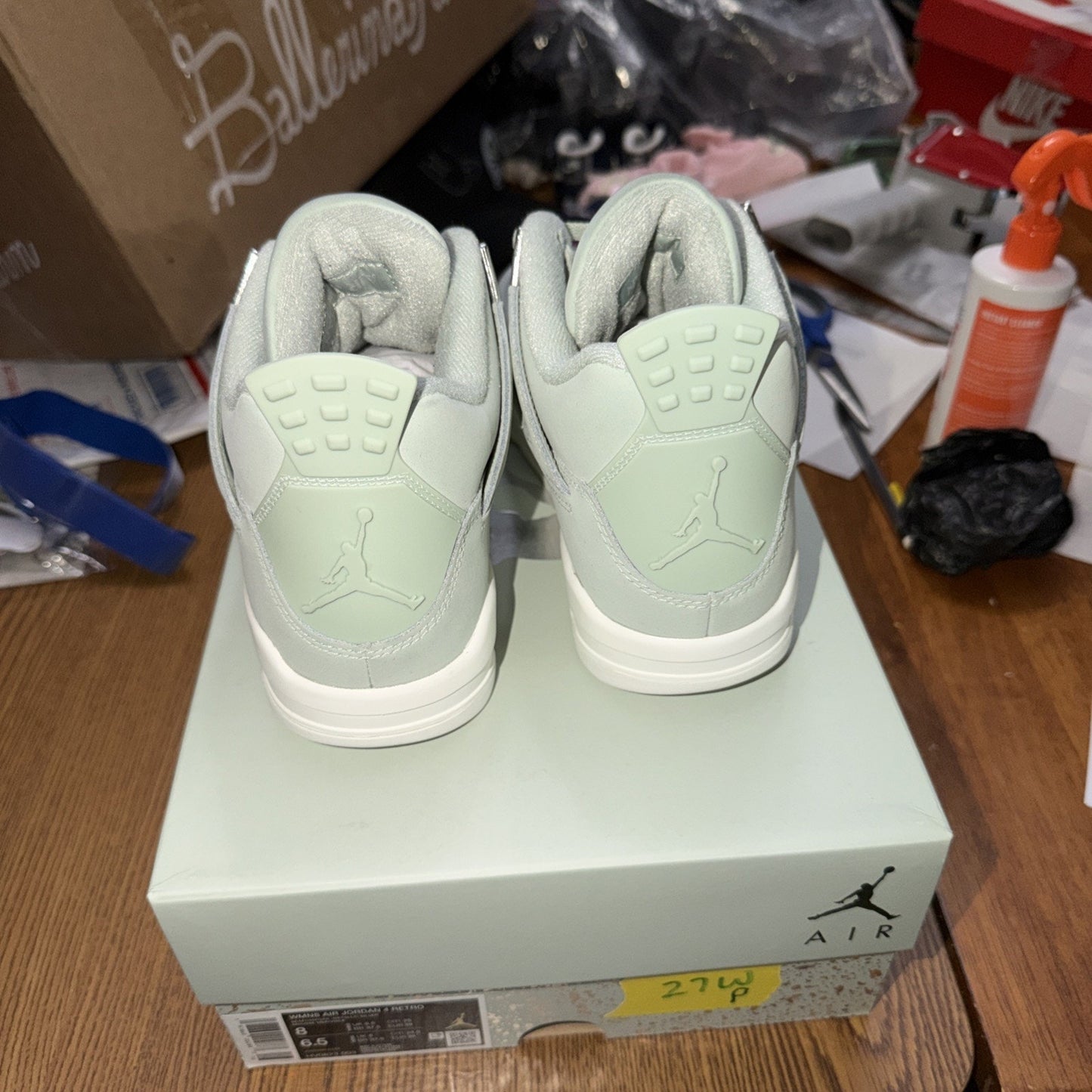 Size 8 - Air Jordan 4 Retro Seafoam W