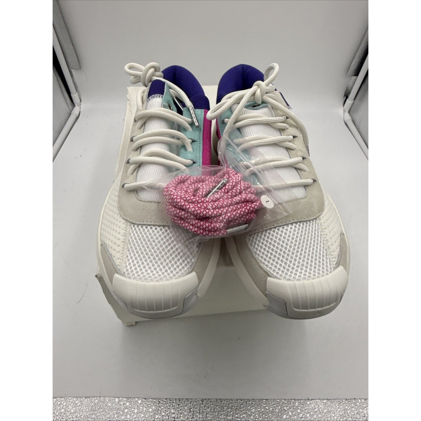 Size 8.5 - Nice Kicks x Adidas Crazy 1 ADV White Teal Purple