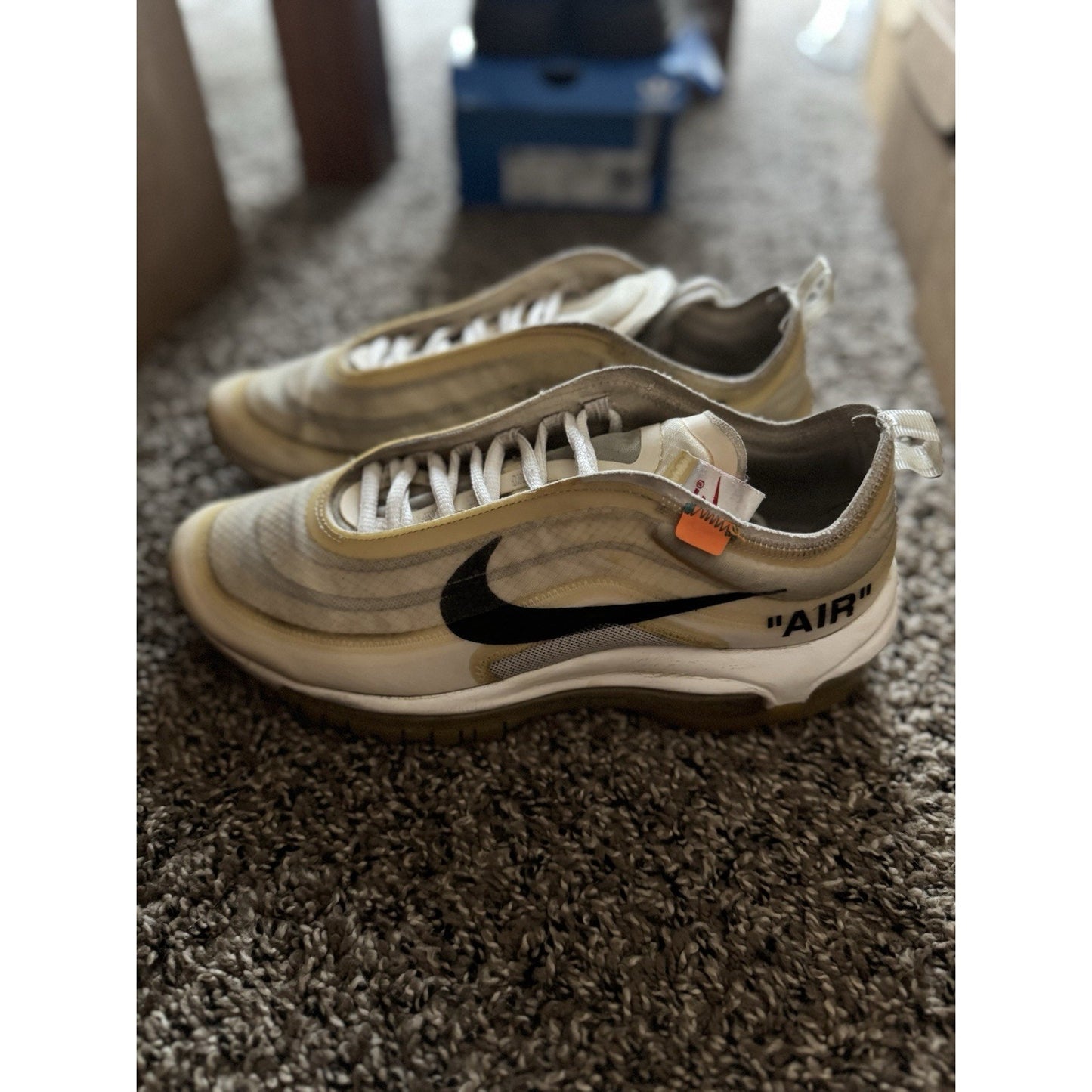 Size 7 Women - Nike Off-White x Air Max 97 OG The Ten Heavily Worn No Insoles