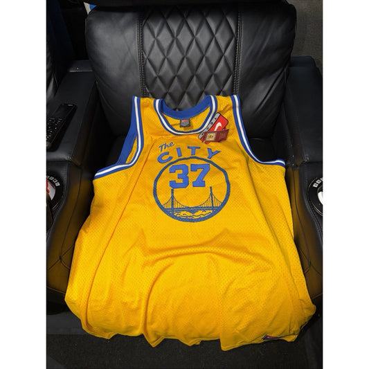 Vintage 2001 Nike Golden State Warriors Nick Van Exel City Edition Jersey 4XL